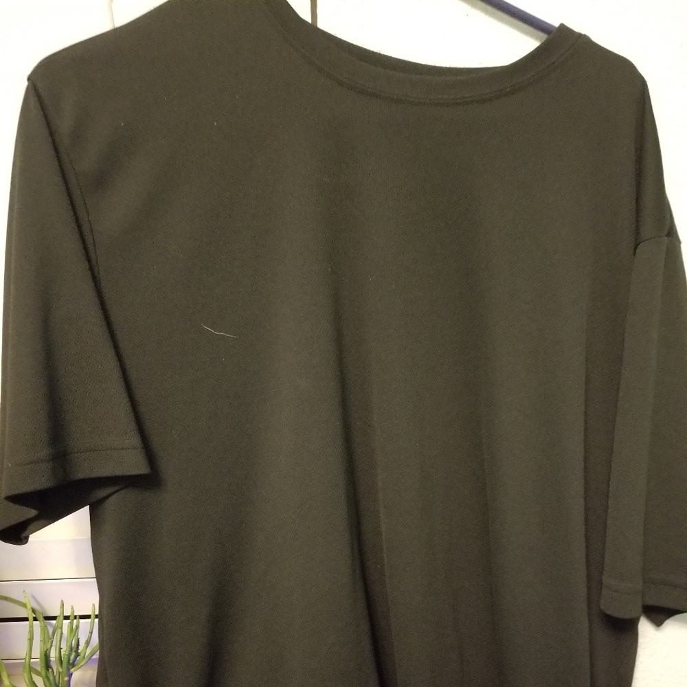 Black athletic shirt